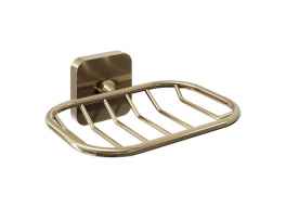 Bradley Brushed Brass Soap Basket